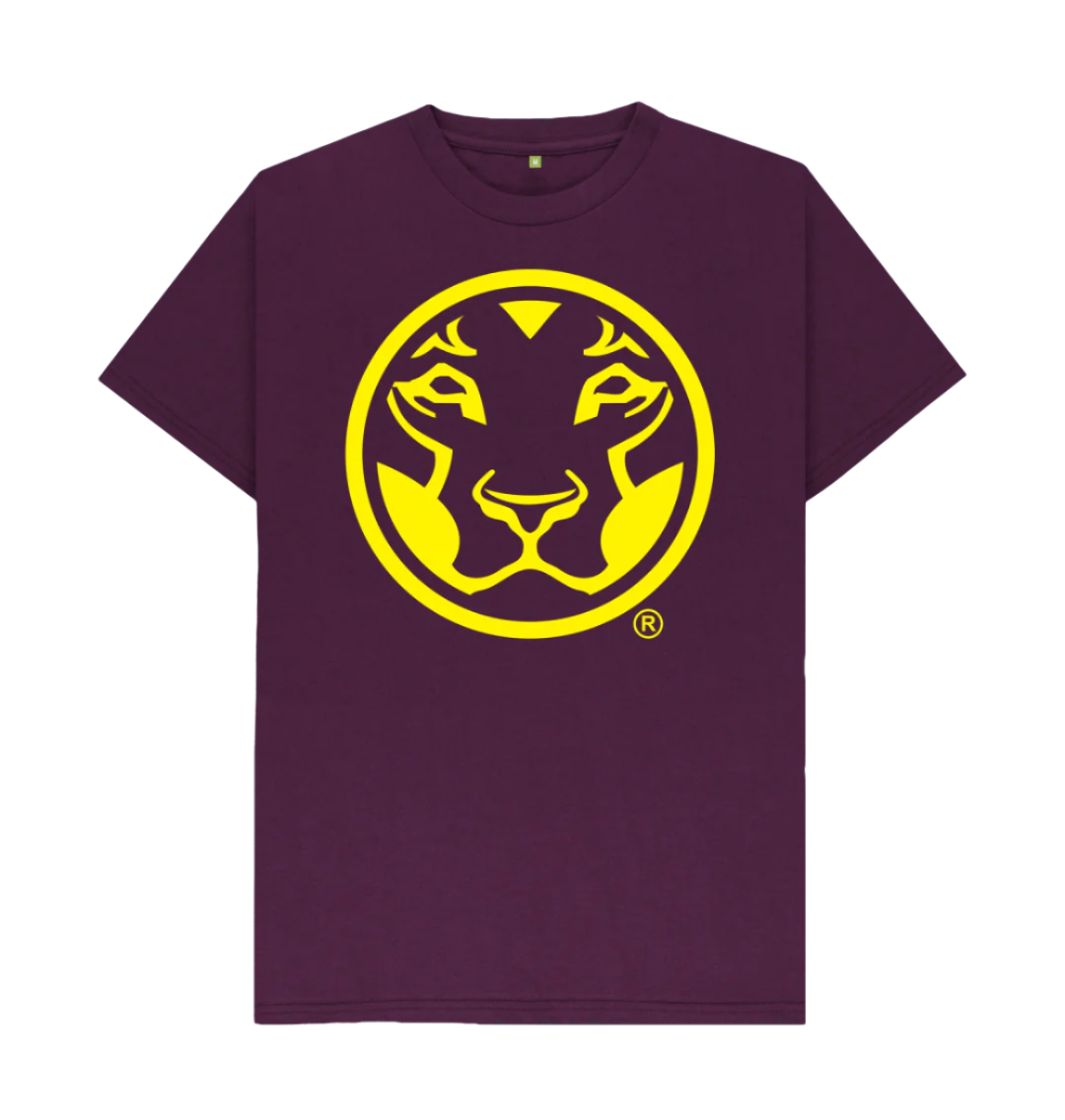 Purple Yardrock Classics Yellow Lion Dark T-Shirt