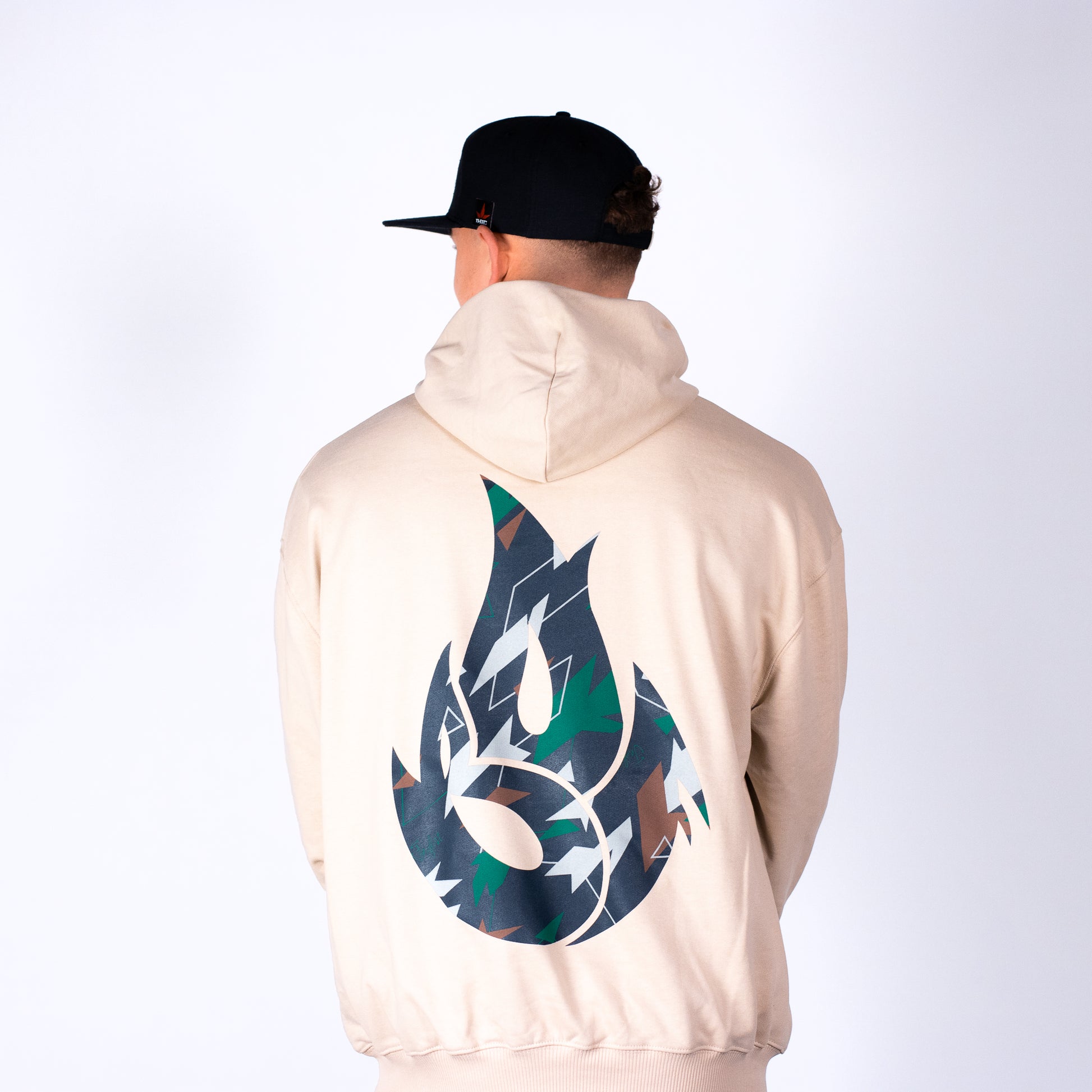 Born Outta Fire Sand Jnglst Collab Hoody Back