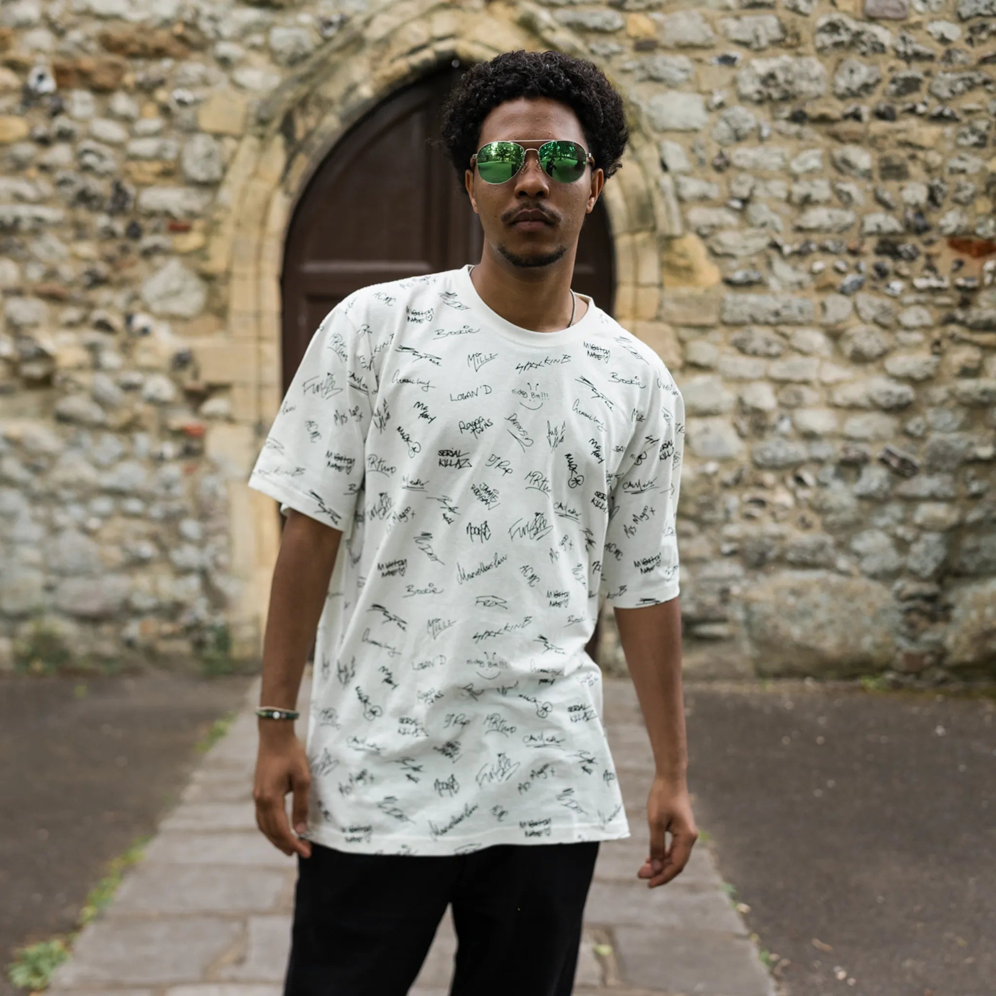 Junglist Network x THTC Legends Signature T-Shirt White