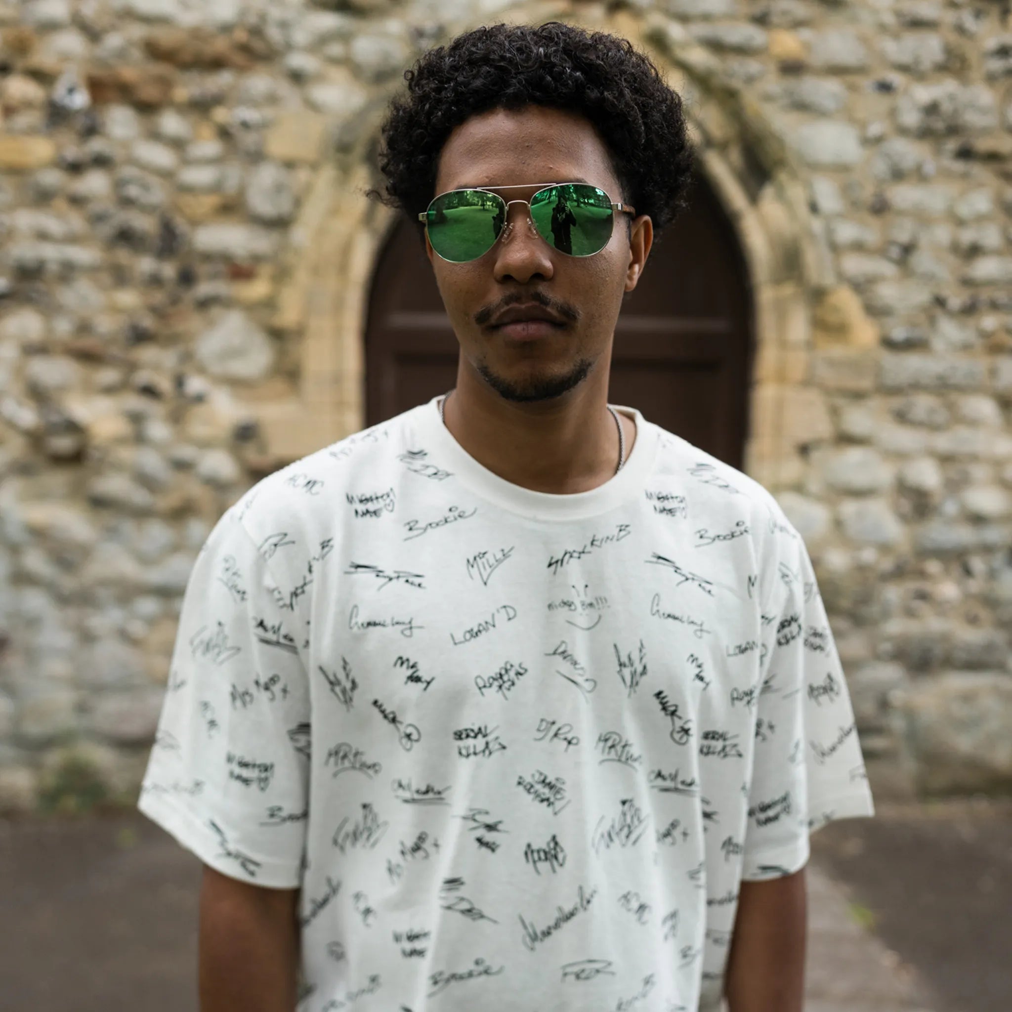 Junglist Network x THTC Legends Signature T-Shirt White