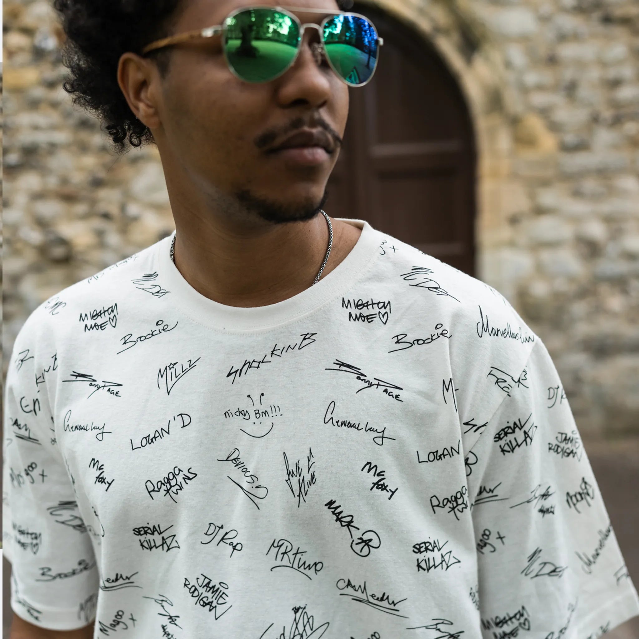 Junglist Network x THTC Legends Signature T-Shirt White