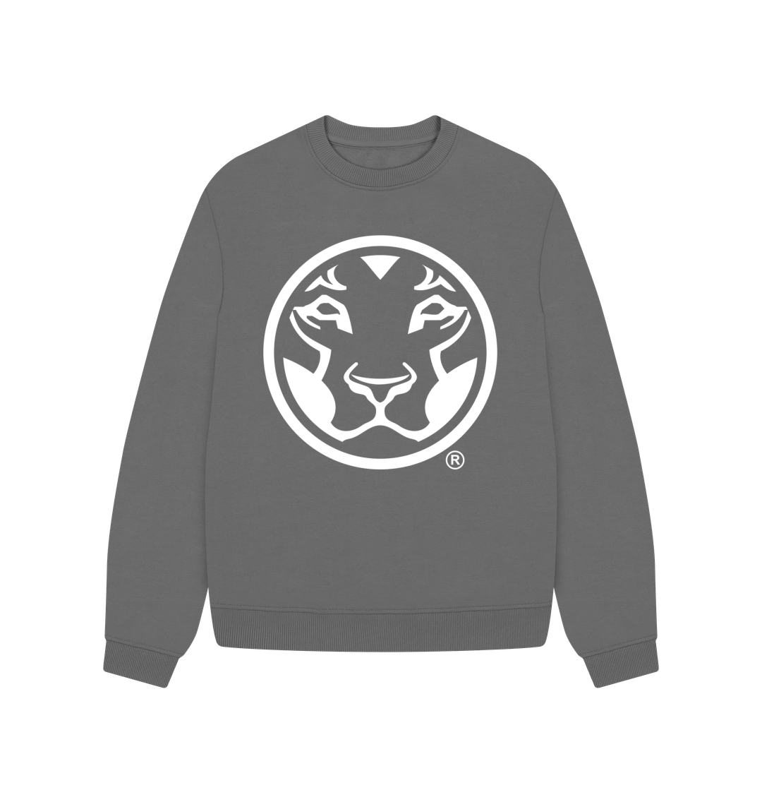 Slate Grey Printed Sweater Front