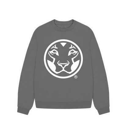 Slate Grey Printed Sweater Front
