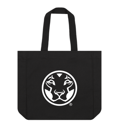 Black Printed Bag Front