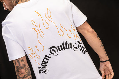 White Born Outta Fire fames design