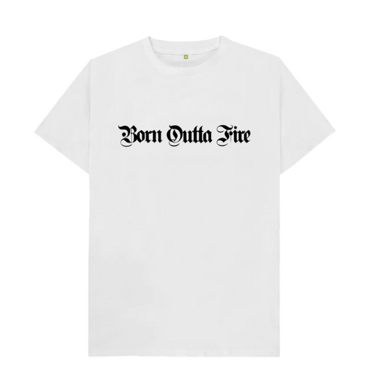 White Born Outta Fire Light  Drum and Bass T-Shirt