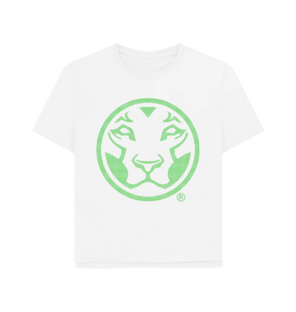White Yardrock Lion 2024 Green Relaxed Fit Women's Tee