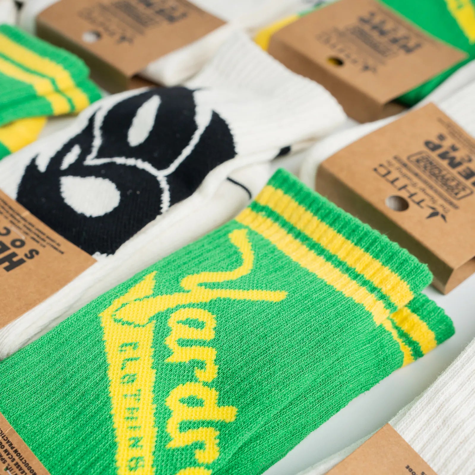 Born Outta Fire Wrapped Hemp Crew Socks