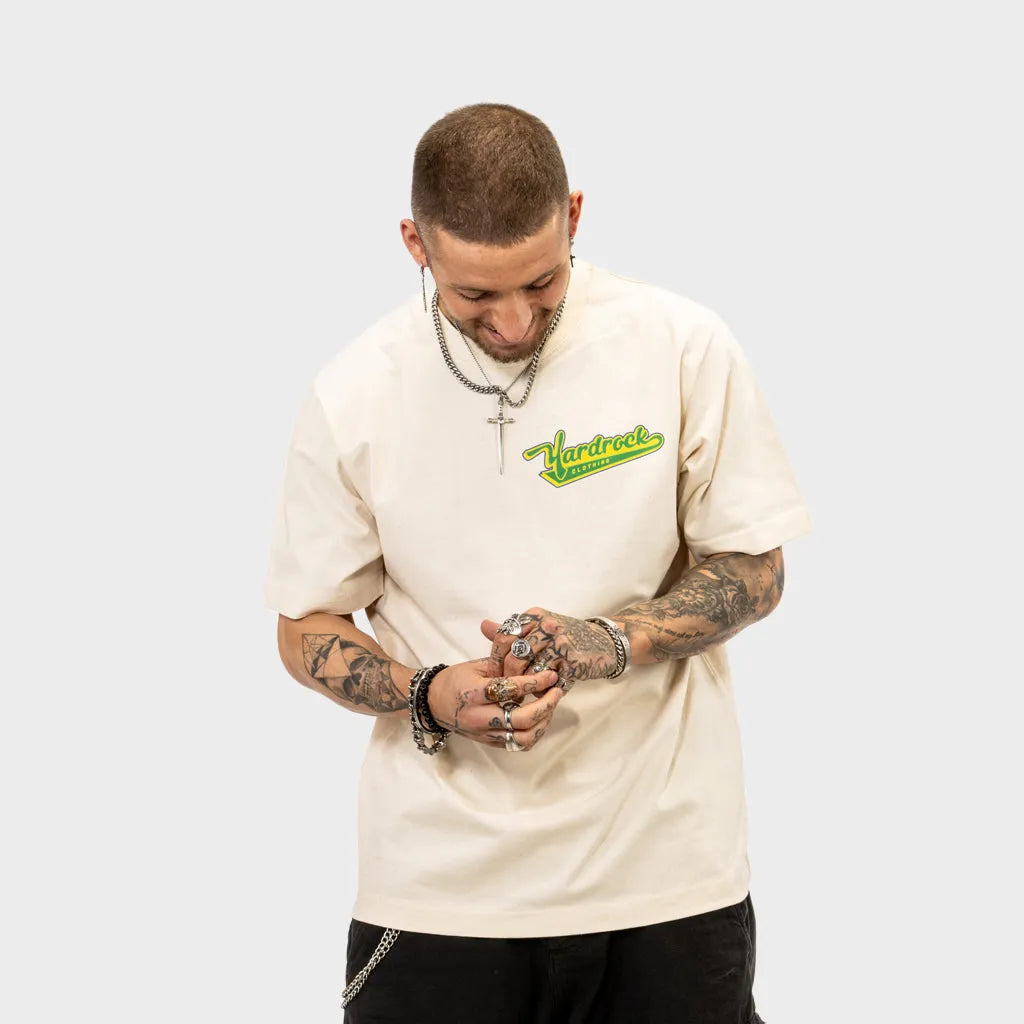 Vincey Swoosh Oversized Natural T-Shirt