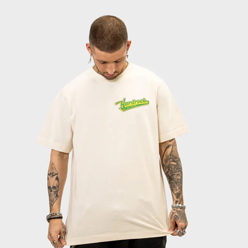 Vincey Swoosh Oversized Natural T-Shirt