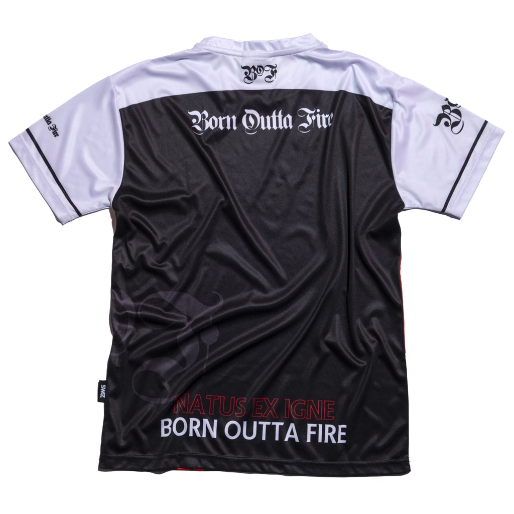 Born Outta Fire Football Shirt Back