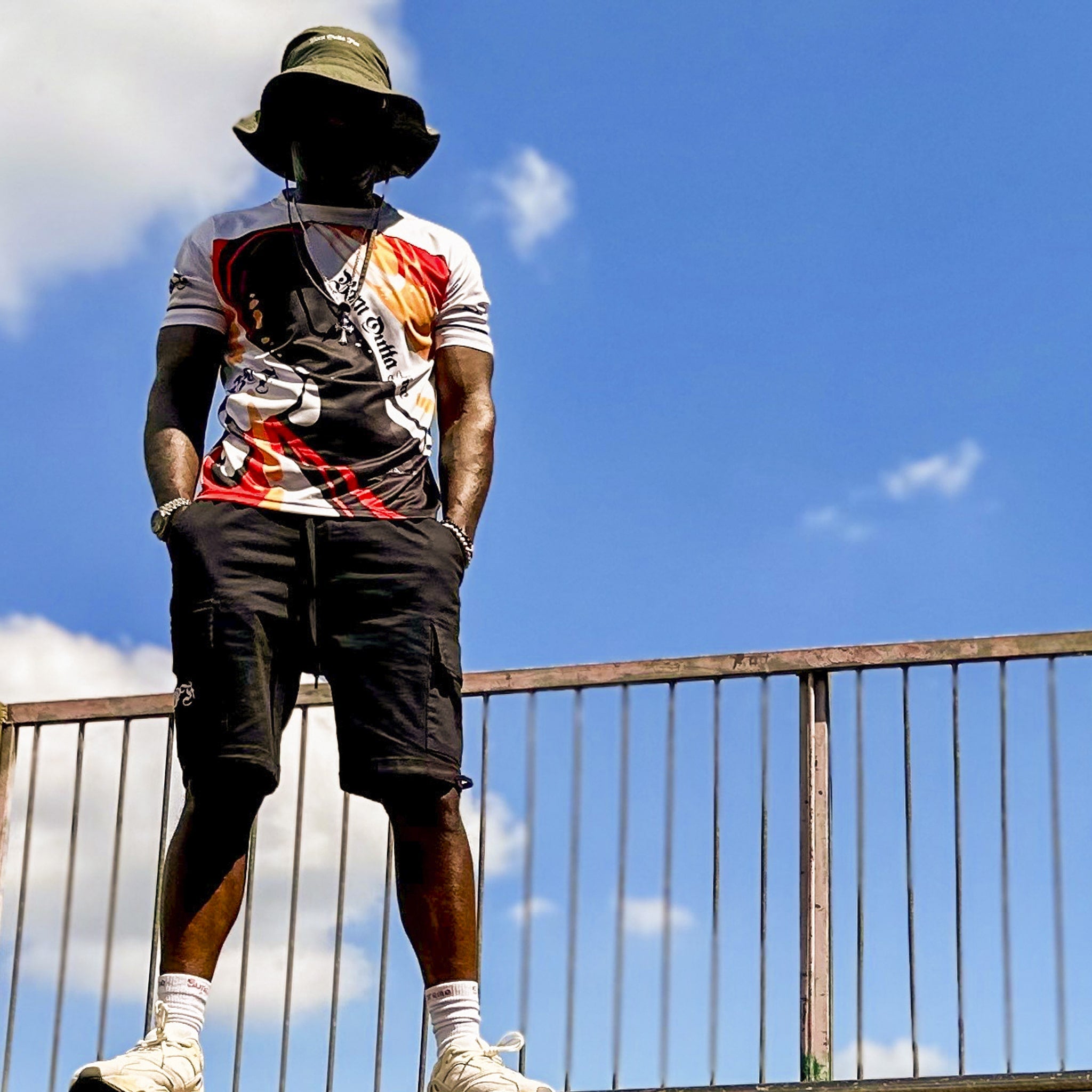 Born Outta Fire Football Top 
