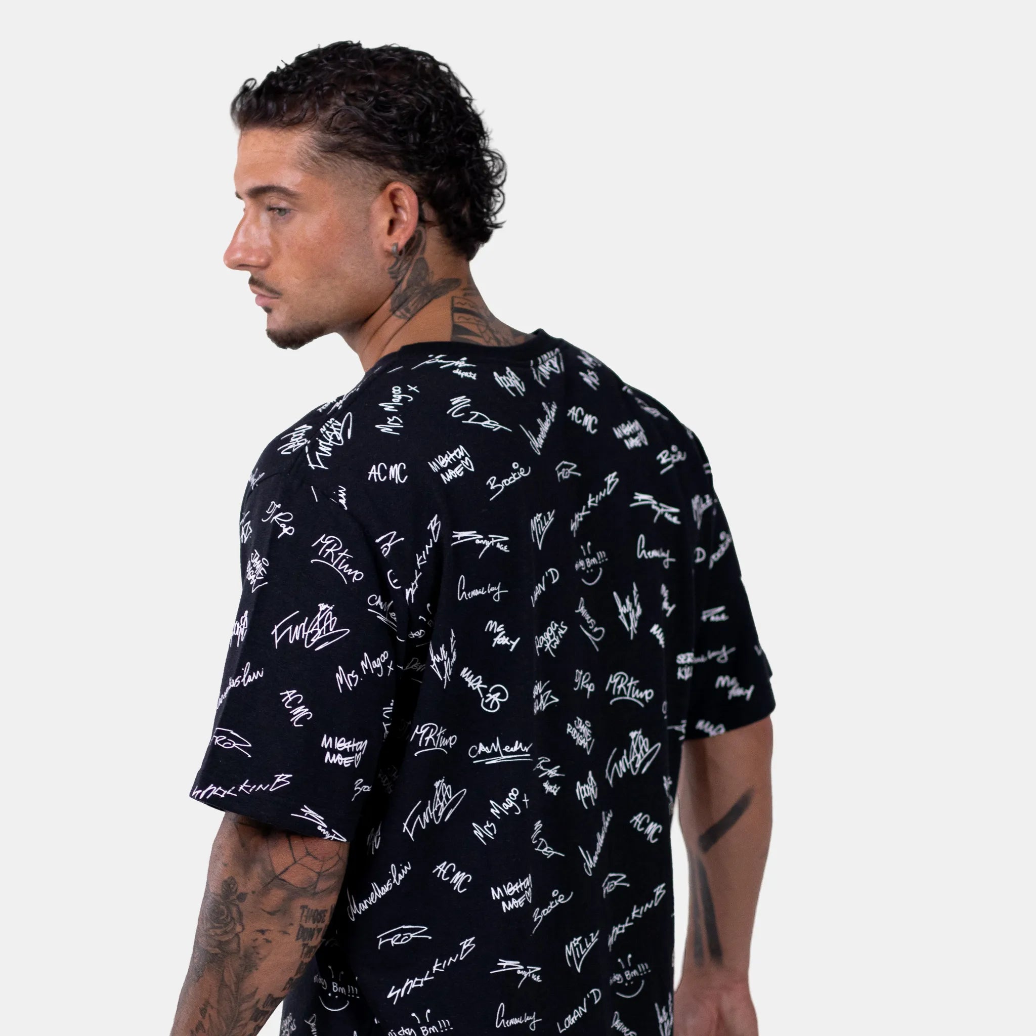 Junglist Network x THTC Legends Signature T-Shirt Black