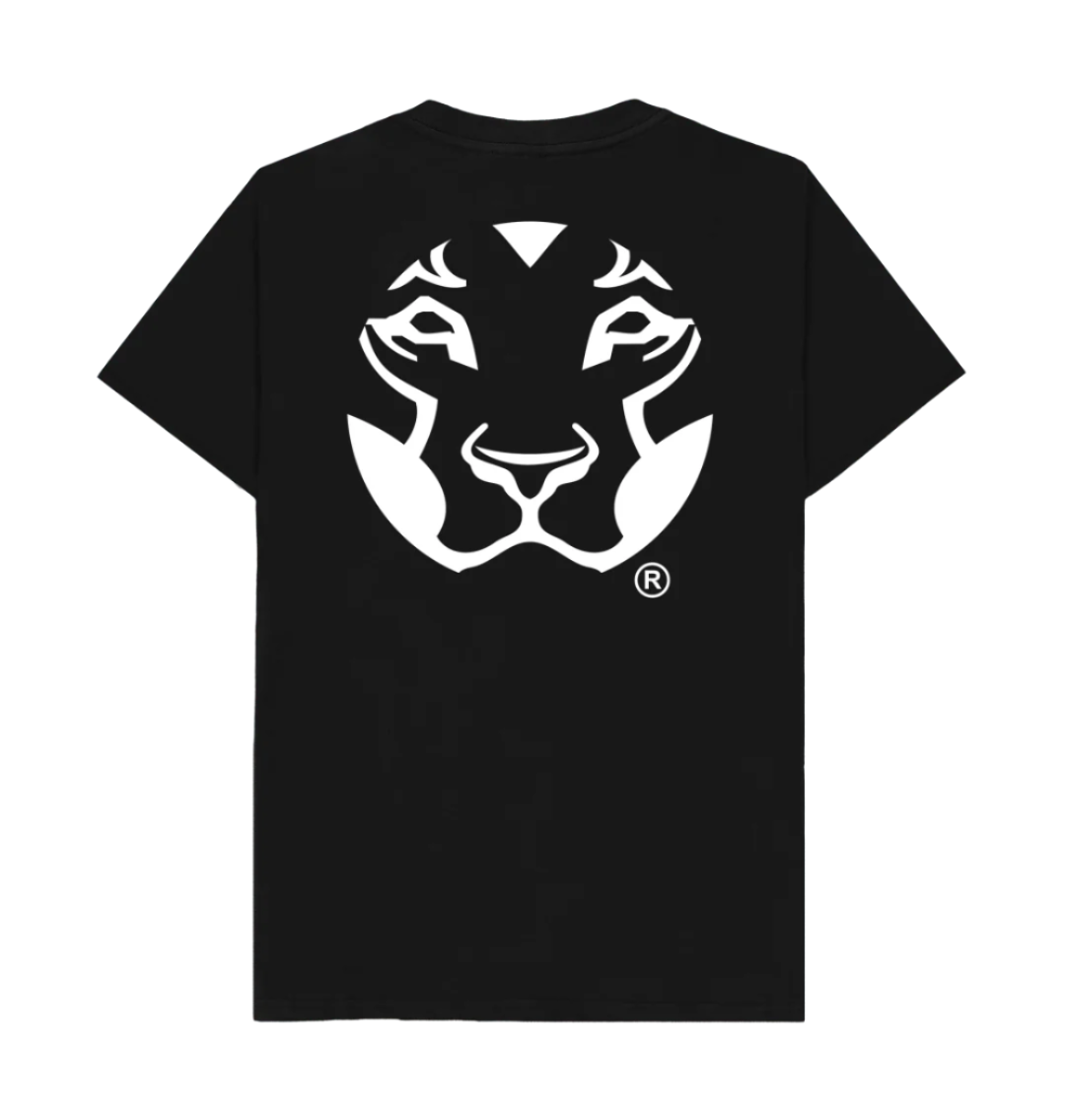 Yardrock Original Junglist Lion back print on black tee